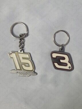 NASCAR 2 Keychain Set - #15 Waltrip & #3 Earnhardt